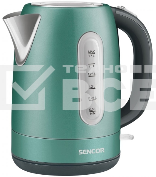 Чайник электрический Sencor SWK 1771GR 1.7 л, 2150 Вт, зеленый