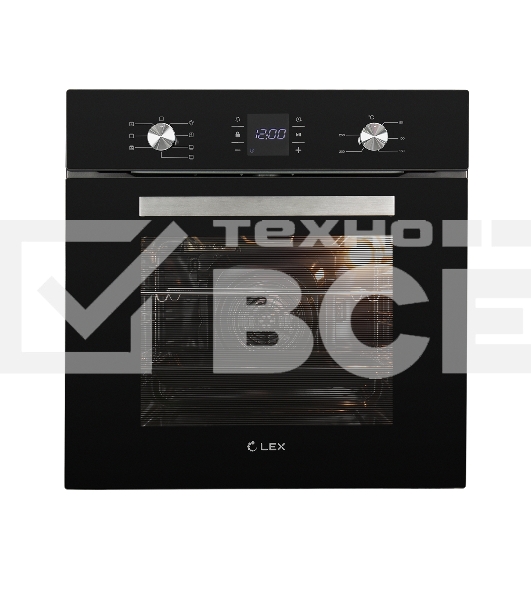 Духовой шкаф электрический встраиваемый LEX EDM 071 BL чёрный