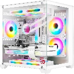 Компьютерный корпус Bloody BD-CC105 белый без БП mATX 5x120мм 1xUSB 2.0 1xUSB 3.0 audio bott PSU, фото 1