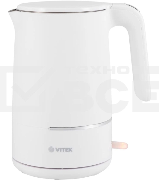 Чайник электрический Vitek VT-1104 1.5л. 2200Вт разноцветный корпус: металл/пластик