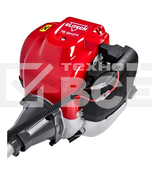 Триммер бензиновый Elitech ТБ 3612T4 (E1602.016.00) 900Вт 1.2л.с. неразбор.штан. реж.эл.:леска/нож