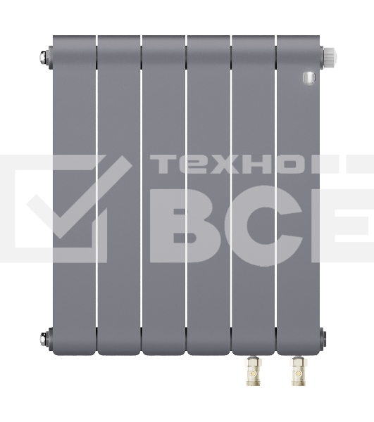 Радиатор Royal Thermo Infinity 500 Silver Satin VR80 - 6 секц.