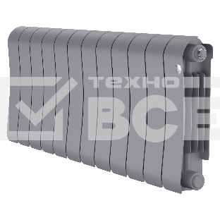 Радиатор биметаллический Royal Thermo Infinity 300 Silver Satin - 12 секц.