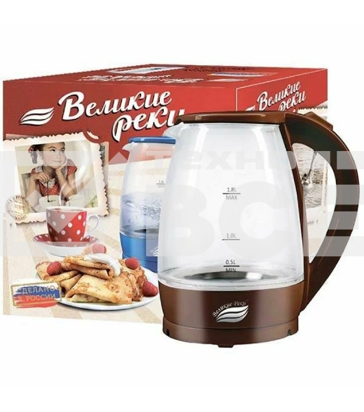 Чайник электрический Великие Реки Дон-1 коричневый