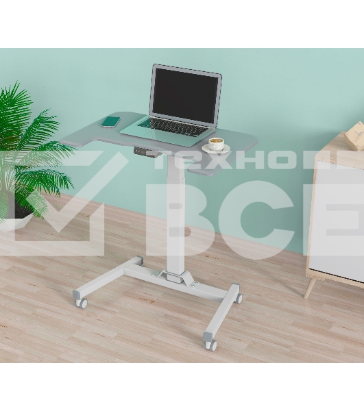 Стол для ноутбука Cactus VM-FDE101 столешница МДФ серый 80x60x123см (CS-FDE101WGY)