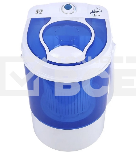 Стиральная машина Мечта WMS S303UT01 бело-синяя, загрузка вертикальная 3кг, 300 об/мин., класс: A+