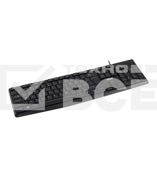 Клавиатура Acer OKW121 (ZL.KBDEE.00B) проводная, USB, черный