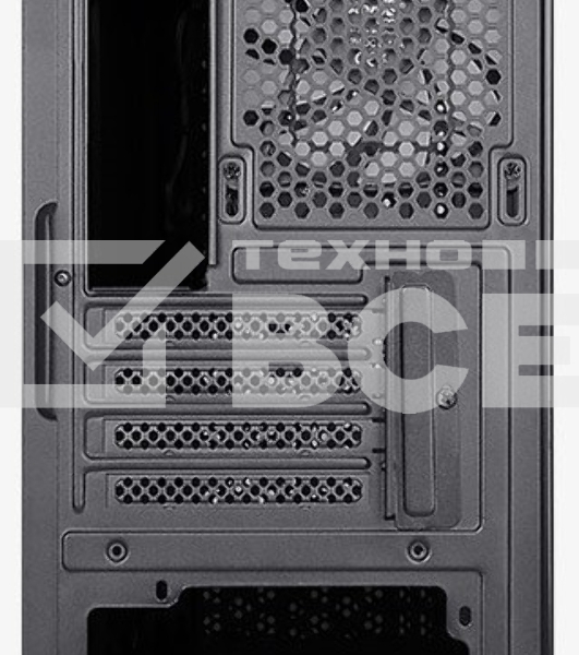 Корпус MiniTower Aerocool / Formula HEXFORM-G-BK-v2 (mATX, стекло, сетка, USB3.0x1, USB2.0x2, 3x120mm FRGB fans) (4711099471799)