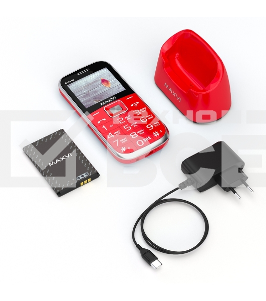 Мобильный телефон Maxvi B6ds up красный