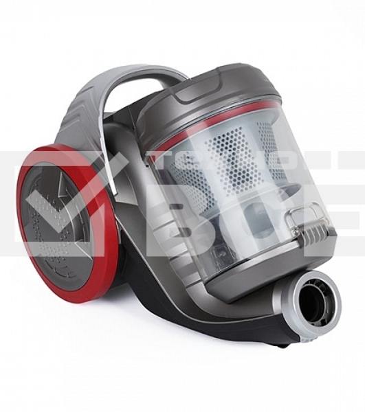Пылесос BQ VC1606C серо-красный, 420/1600 Вт, уборка сухая, пылесборник контейнер 3 л