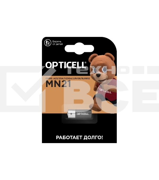 Батарея Opticell Specialty MN21 (1шт) блистер