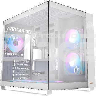 Корпус  Ocypus Iota C70 WH ARGB ATX / win / white / 6 ARGB fans / no PSU / Tempered Glass