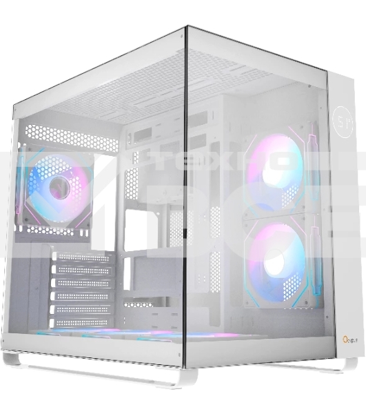 Корпус  Ocypus Iota C70 WH ARGB ATX / win / white / 6 ARGB fans / no PSU / Tempered Glass
