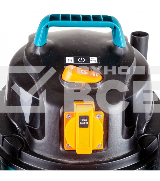 Строительный пылесос Bort BSS-1220-Pro синий, 250/1250 Вт, уборка сухая/влажная, пылесборник контейнер, 20 л