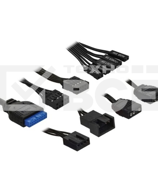 Корпус PCCooler ME200 MESH BK, Midi-Tower, чёрный, 3 x 120 мм