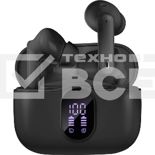 Беспроводные внутриканальные наушники с микрофоном Sven E-315B, черный (Bluetooth, TWS, ANC, ENC, APP)