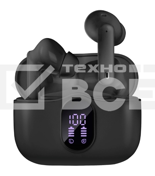 Беспроводные внутриканальные наушники с микрофоном Sven E-315B, черный (Bluetooth, TWS, ANC, ENC, APP)