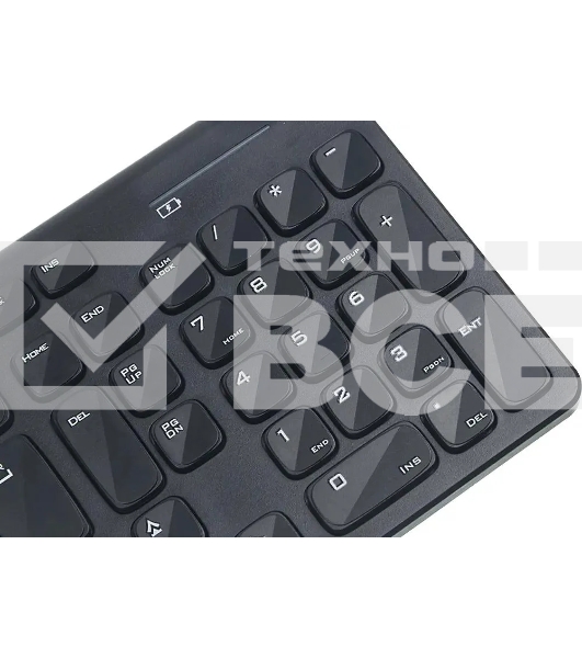 Комплект (клавиатура+мышь) OKLICK 220M, USB, беспроводной, черный