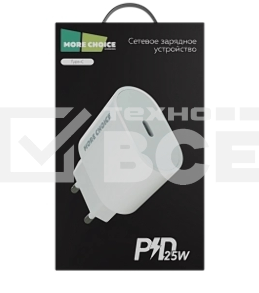 Сетевое зарядное устройство MORE CHOICE (4610196408830) NC65 белый