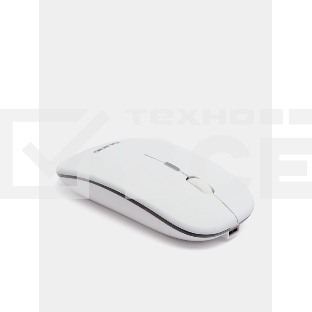 Мышь беспроводная OLMIO WM-21 белый, бесшумная, 3 кнопки с подсветкой, 1600 dpi