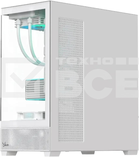 Компьютерный корпус Aerocool/Formula Crystal Z2 белый без БП ATX 5x120мм 1xUSB 2.0 2xUSB 3.0 audio bott PSU