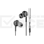 Наушники-гарнитура OLMIO Fly 3.5мм, черные, с микрофоном и кнопкой ответа, фото 1