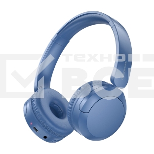 Беспроводные/проводные наушники Borofone BO37 синий, накладные, Bluetooth + проводной, складная конструкция, микрофон, до 25 ч