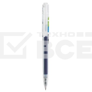 Ручка гелевая автоматическая Deli EG05-BL прозрачный, d=0.5мм, синие чернила