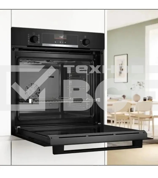 Духовой шкаф электрический Bosch HBG536EB4 черный