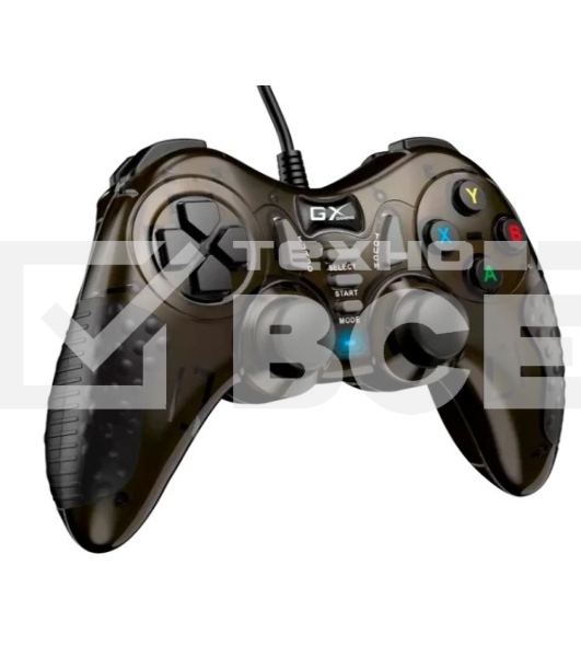 Геймпад проводной Genius GX-19UV/для ПК и PlayStation3, PlayStation4/19 кнопок/2 вибромотора/2 мини-джойстика/кабель1.8м/темно-медный (31610003400)