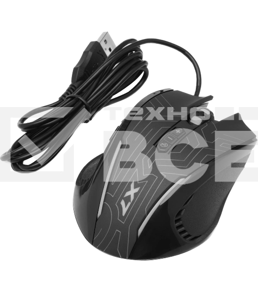 Мышь проводная A4Tech X87 черный, 2400 dpi, USB, кнопки - 8