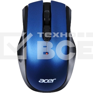 Мышь беспроводная Acer OMR031 черный/синий, 1600 dpi, радиоканал, USB, кнопки - 4