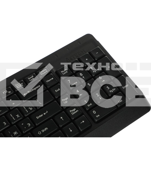 Клавиатура проводная A4Tech Fstyler FK15, USB, черный