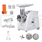 Мясорубка электрическая Аксион М35.02 белый, 1500 Вт, 1.7 кг/мин, реверс, защита от перегрузки, насадки - 4, фото2