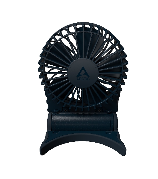 Вентилятор Arctic Cooling Arctic Summair 2Go темно-синий, настольный, 5 Вт, бесступенчатая регулировка, 9.1 см