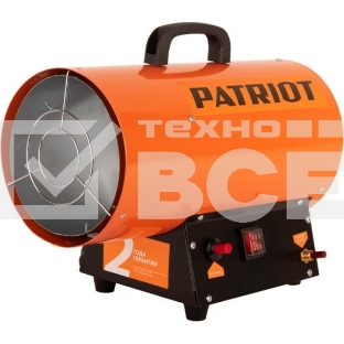 Тепловая пушка газовая Patriot GS 12 красный