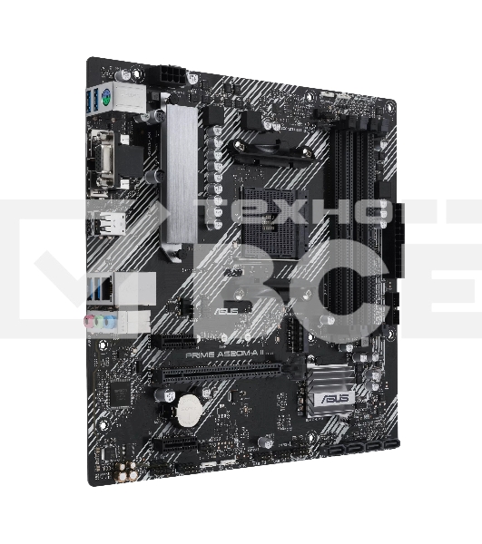 Материнская плата ASUS PRIME A520M-A II/CSM, AM4, AMD A520, 4xDDR4, 4xSATA, 1xM.2, 1xPCI-E 3.0 x16, 2xPCI-E x1, 1xDP, 1xHDMI, 1xVGA, 1x 1Gb LAN, 2xUSB-A 2.0, 4xUSB-A 3.0, 3x3.5 мм, 7.1, mATX