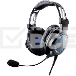 Наушники с микрофоном Audio-Technica ATH-G1 черный/синий 2м мониторные оголовье (80000808), фото 1