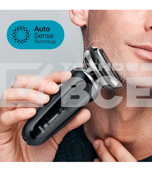 Бритва сетчатая Braun Series 7 71-N1000S реж.эл.:3 питан.:аккум. черный