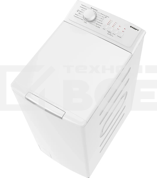 Стиральная машина Kraft KF-UME6201W белый, загрузка вертикальная 6 кг, 1000 об/мин., класс: А+++