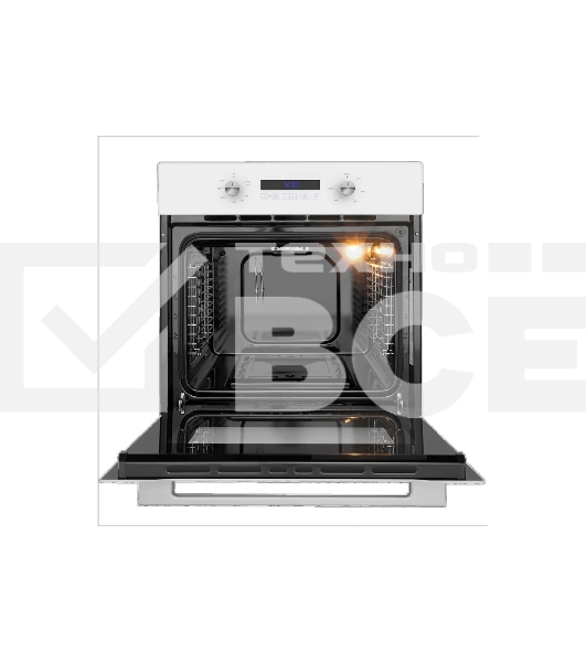 Шкаф духовой газовый с электрическим грилем Maunfeld MOGM703W, встраиваемый