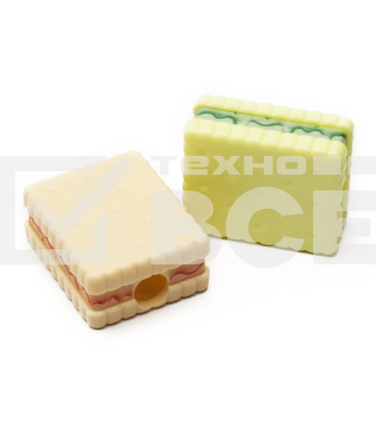 Точилка для карандашей ручная Silwerhof Cookies Монстрики 1 отверстие пластик ассорти туба