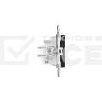 Розетка SKANDY 10А без заземл. без защ. шторок SK-R02Bl черный IEK SK-R10-10-K02, фото4