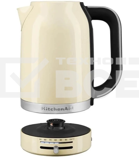 Чайник электрический KitchenAid 5KEK1701EAC кремовый, 1,7 л, 2400 Вт