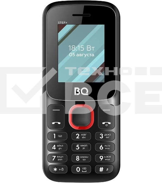 Мобильный телефон BQ 1848 Step+ черный/красный
