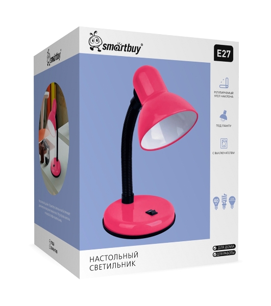 Светильник настольный Smartbuy (SBL-DeskL-Pink) 40W/E27