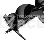 Шнек для грунта Denzel ER-300, диаметр 300 мм, длина 800 мм, соединение 20 мм, съемный нож, фото6