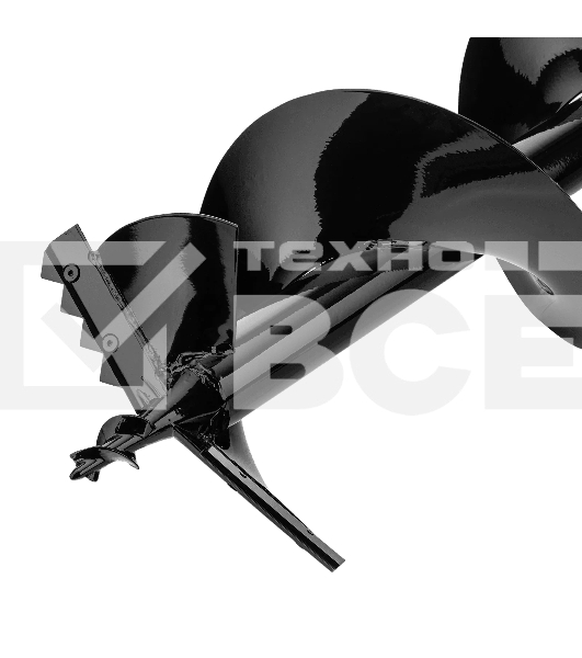 Шнек для грунта Denzel ER-300, диаметр 300 мм, длина 800 мм, соединение 20 мм, съемный нож