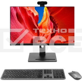 Моноблок Digma Pro Vision 23.8' Full HD Ryzen 7 7735U (2.7) 16Gb SSD 512Gb RGr CR Windows 11 Pro Eth WiFi BT 90W клавиатура мышь Cam черный 1920x1080