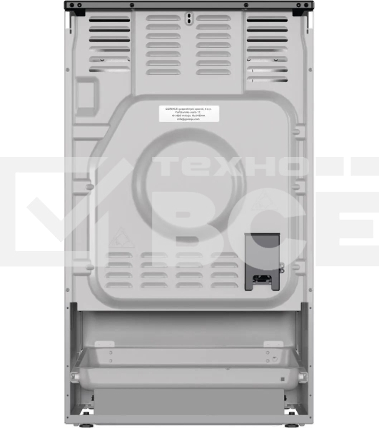 Плита электрическая Gorenje GEC5C41SG серый, конфорок 4 электрических, духовка 70 л, 50 см x 85 см x 59.4 см (без крышки)